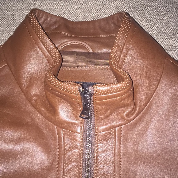 Gorgeous like new unisex lamb skin jacket. Chocolate brown - Picture 3 of 4